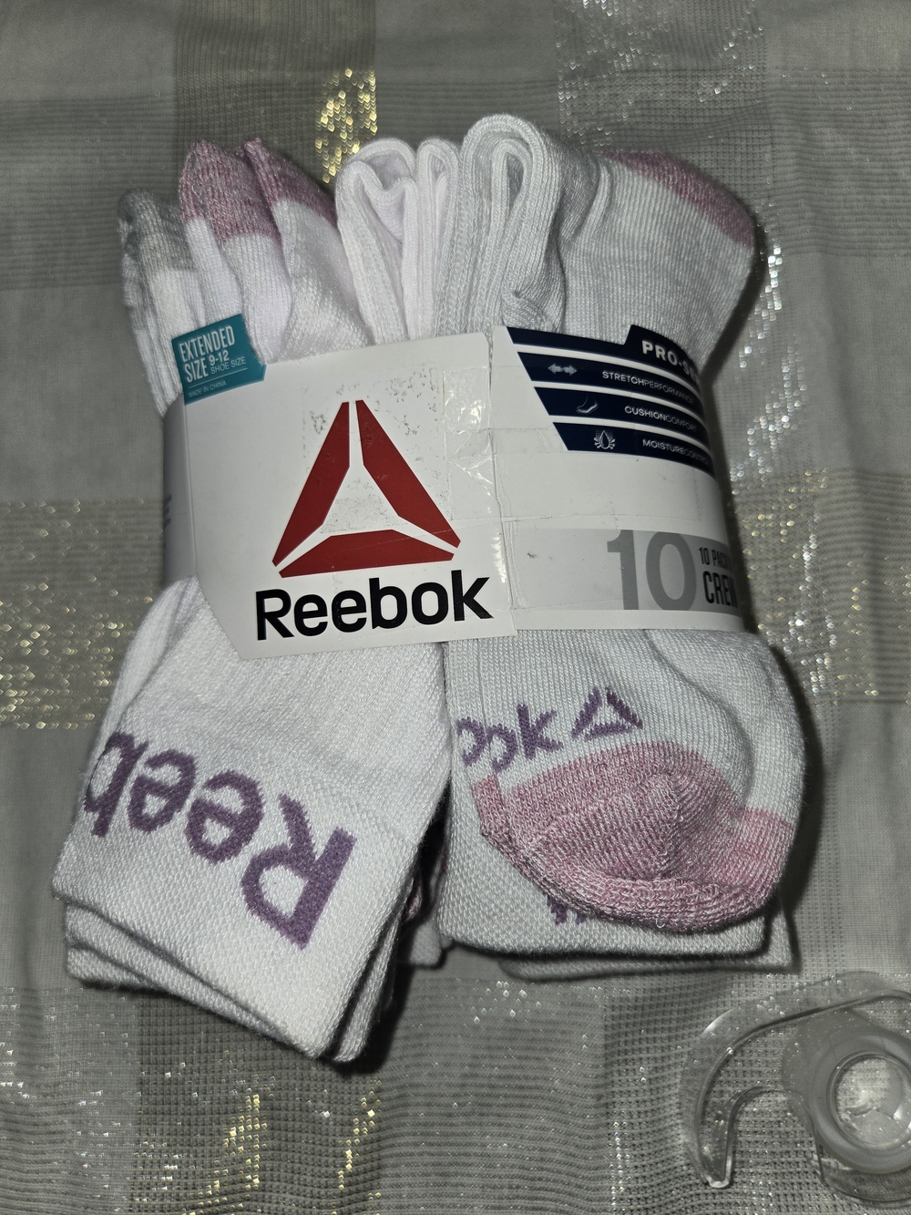 Reebok Women's Pro Series Crew Socks 10 Pack Size 10